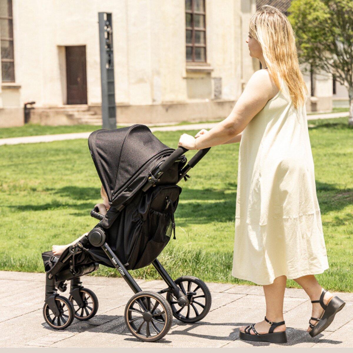 Qplay Go Cargo – Opvouwbare Kinderwagen & Bolderkar - Zwart 6/7