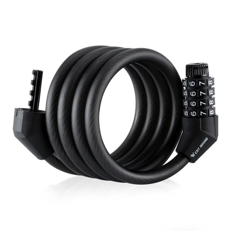 Bike Lock Steel Cable - 4 Digit Combination Lock