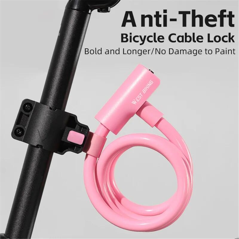 Lucchetto per bicicletta 115cm - Cavo d'acciaio flessibile 2/2