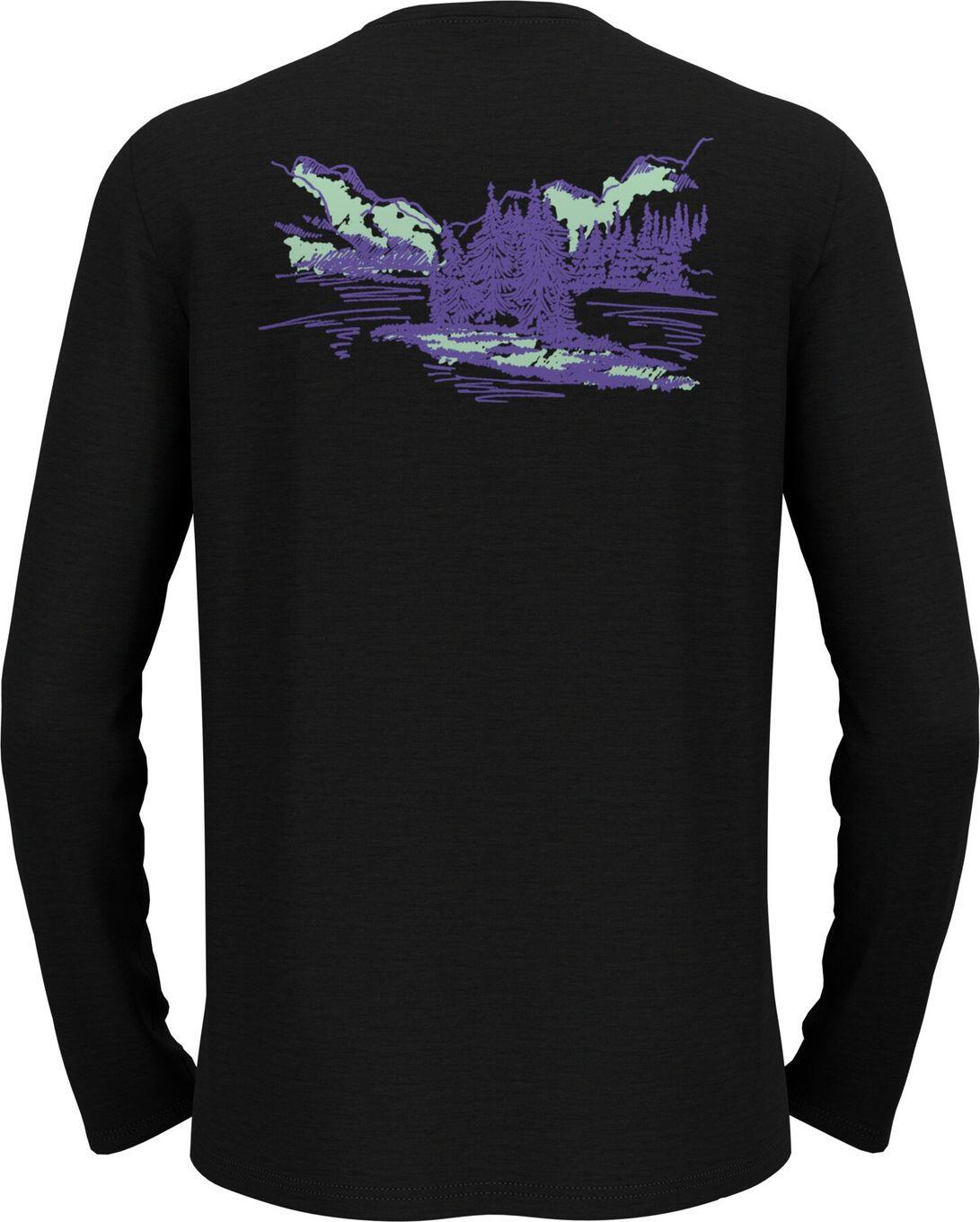 T-Shirt Manches Longues Odlo Merino 160 There'S More Noir 2/7