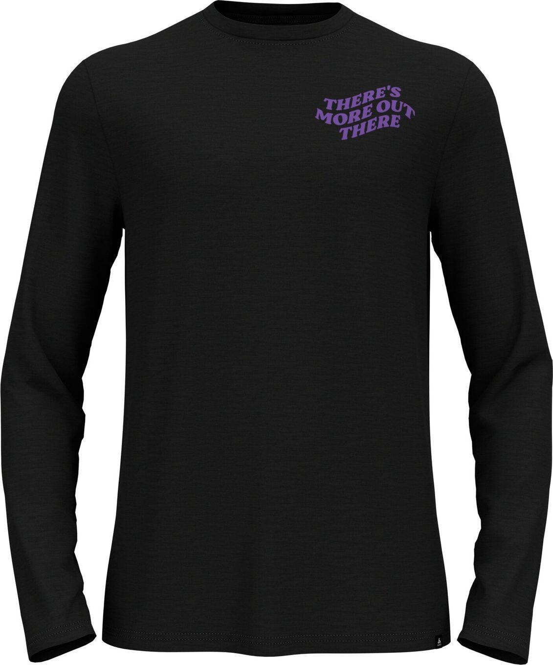 T-Shirt Manches Longues Odlo Merino 160 There'S More Noir 1/7