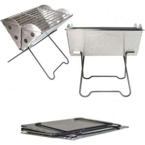 Mobiler Grill gm tragbarer und faltbarer Flachgrill + Tragetasche Uco 5/7