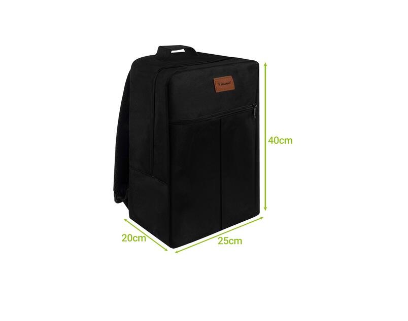 Mochila de 20 L negra con compartimento para portátil 6/6