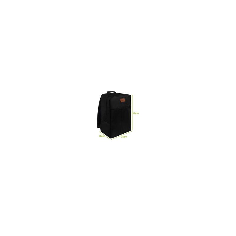 Rucsac 20L Negru Compartiment pentru laptop și curea pentru troler