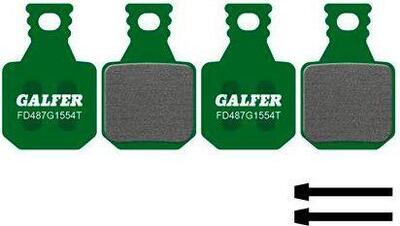 Pair of galfer semi-metallic magura mt5 / mt7 pro brake pads