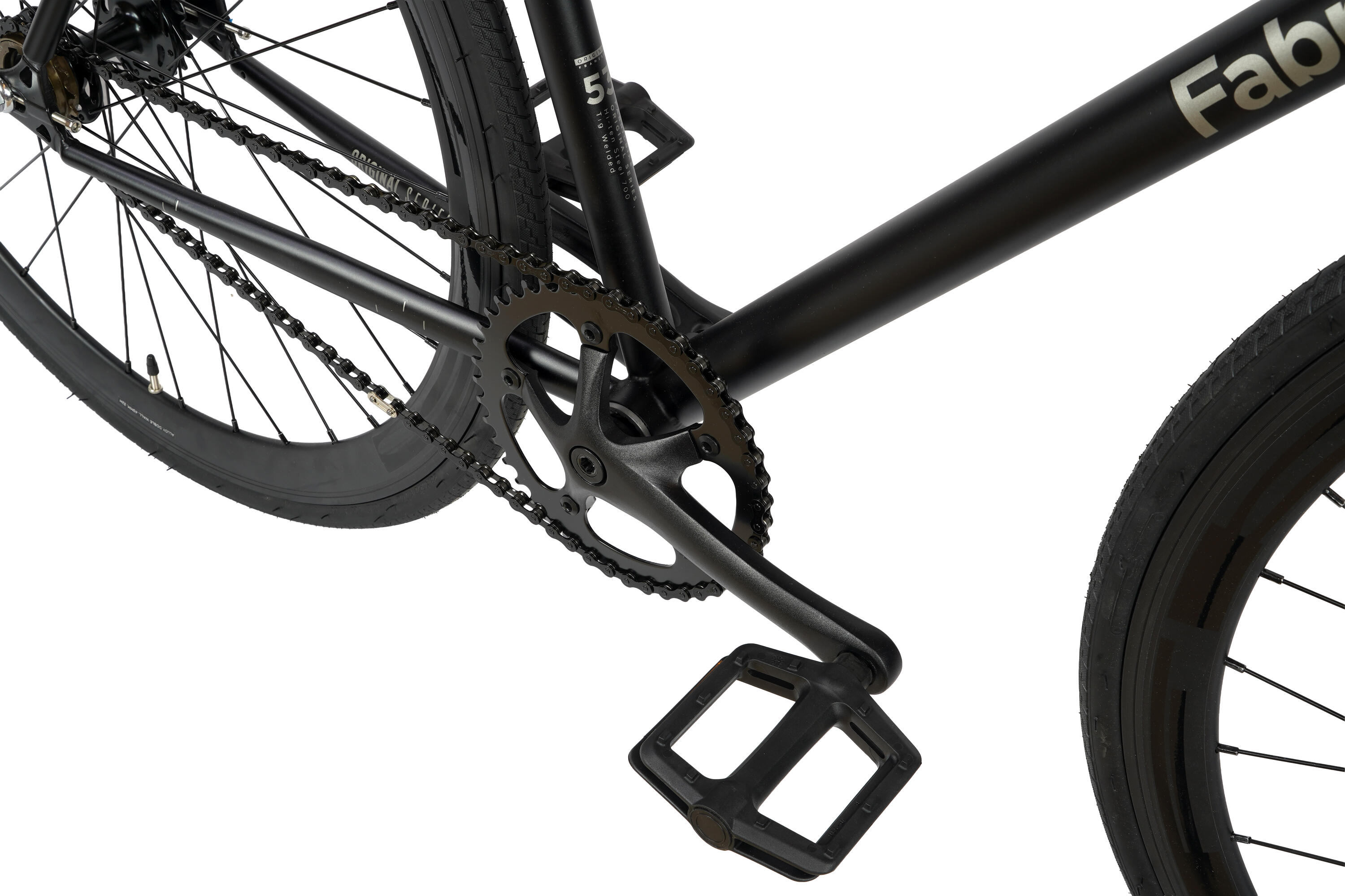 Fixiefiets Original Hi-Ten stalen frame 28" – Matte Black 5/7