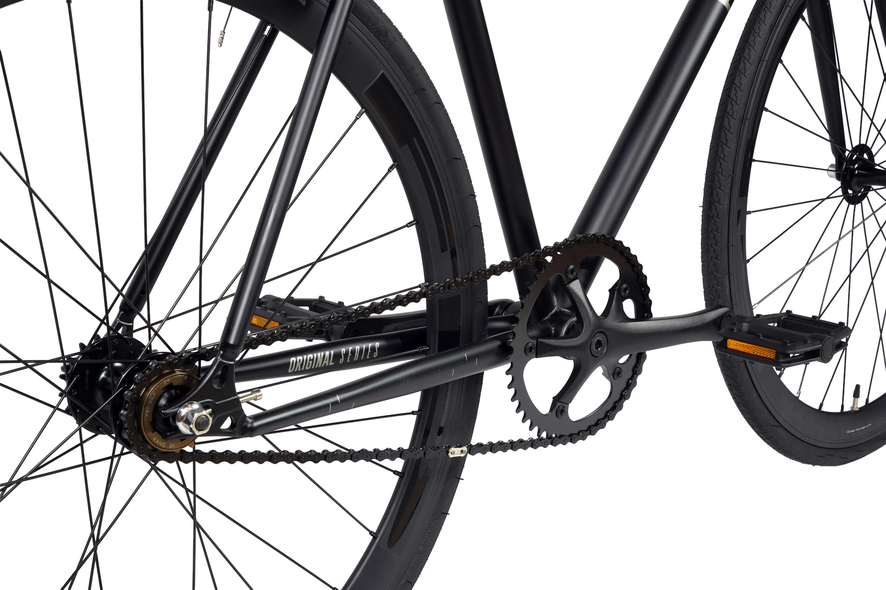 Fixiefiets Original Hi-Ten stalen frame 28" – Matte Black 6/7