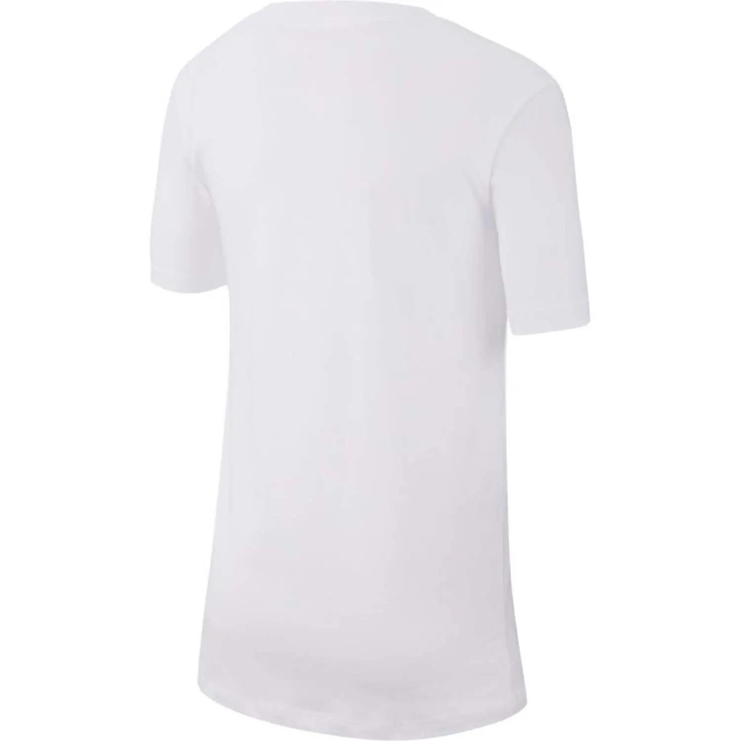 Camiseta de Manga Corta Infantil Nike Sportswear Blanco 2/5