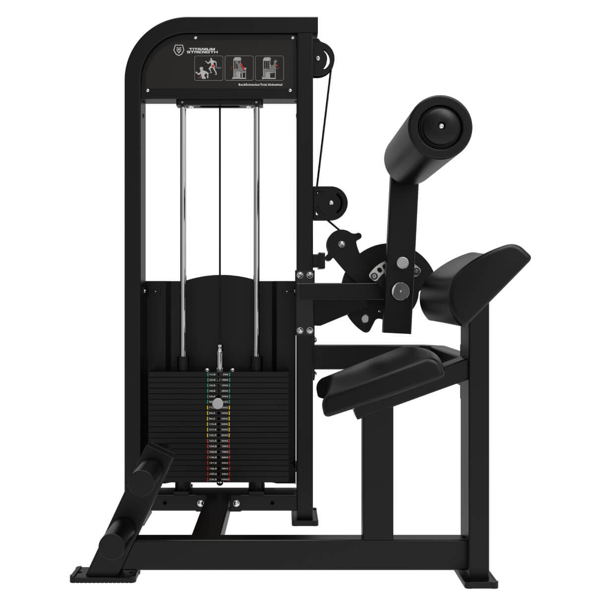 Selectorizada Dual Abdominales y Extensión de Espalda Titanium 3/5