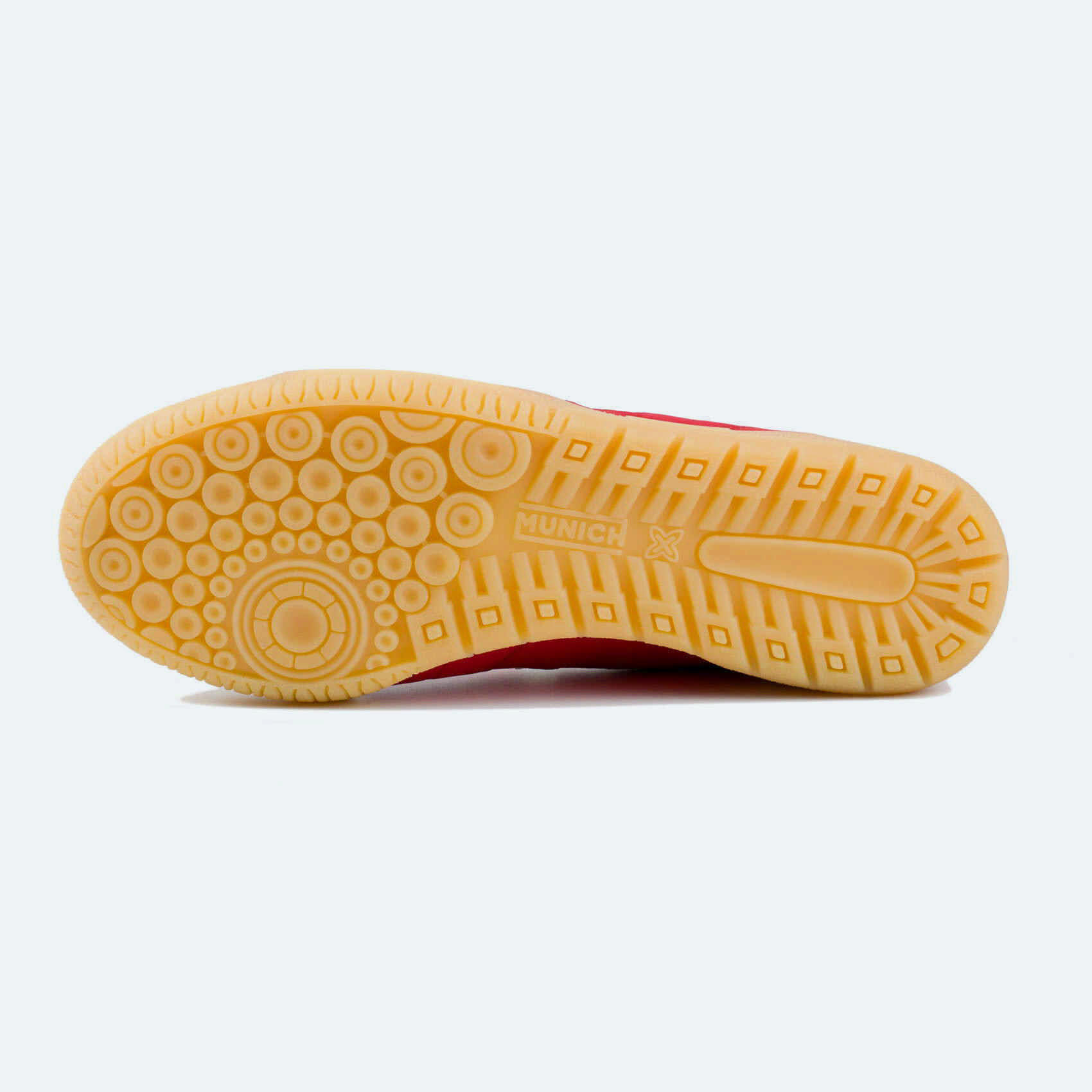 MUNICH GRESCA 24 Scarpe da calcio a 5 con design rosso e bianco. 4/4