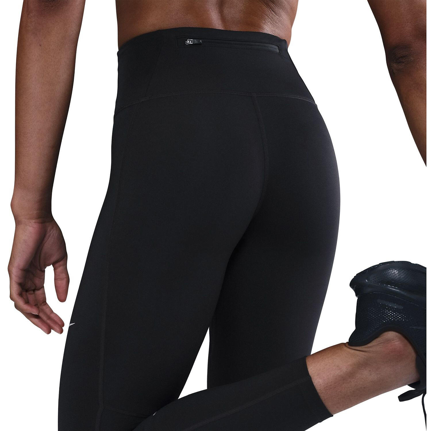 Dames Tempo Hoge Taille 7/8 Legging (Zwart) 6/7