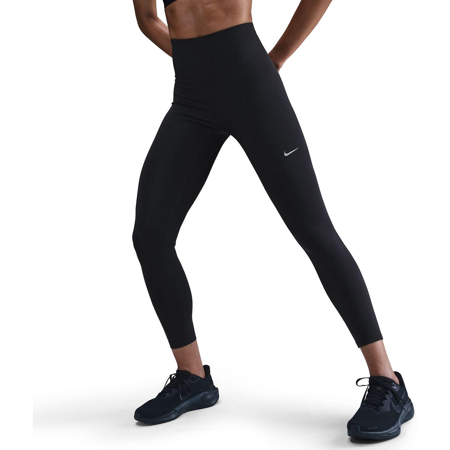 Dames Tempo Hoge Taille 7/8 Legging (Zwart) 5/7