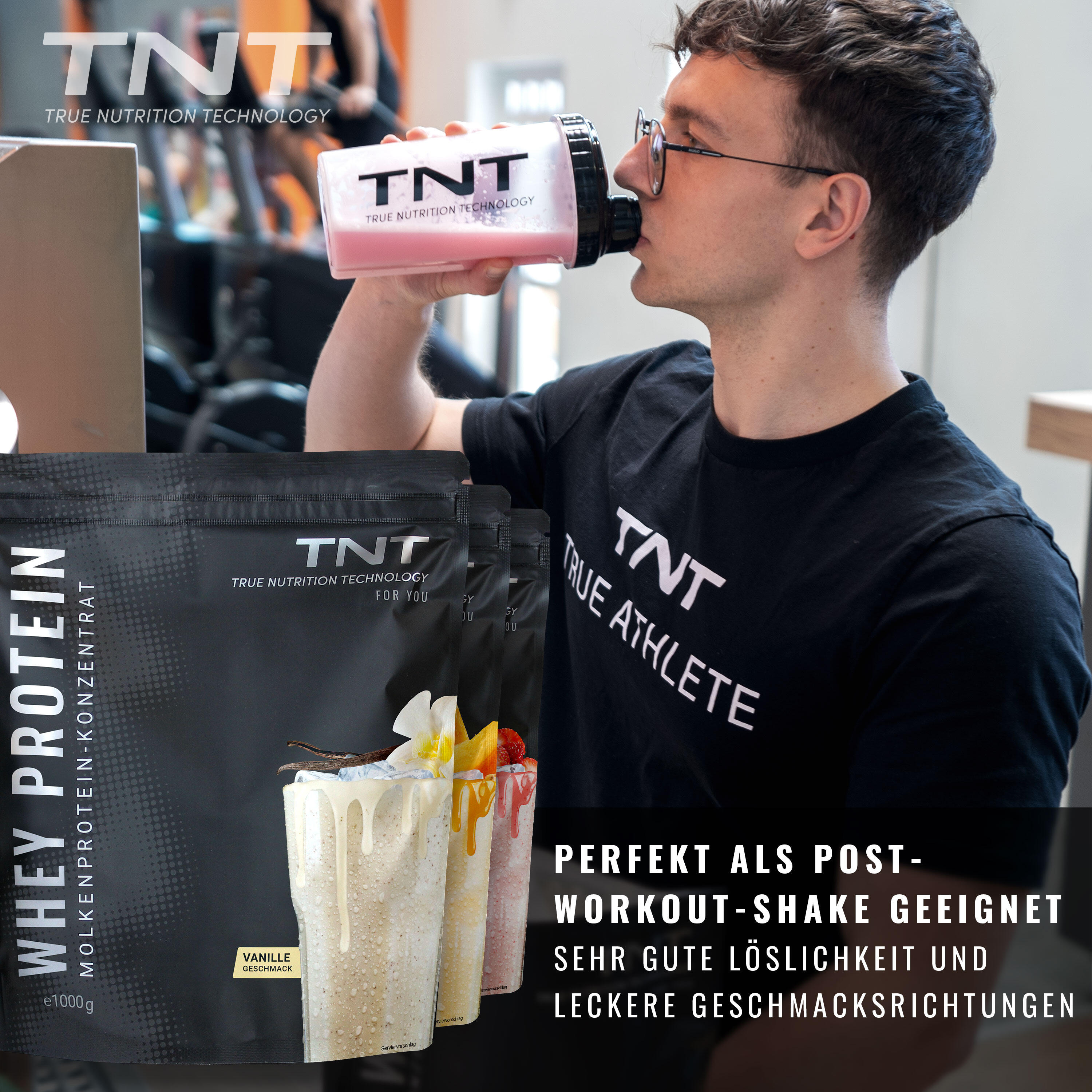 Whey Protein Konzentrat / Eiweißpulver - Pistazien-Eis (1000g) 3/7