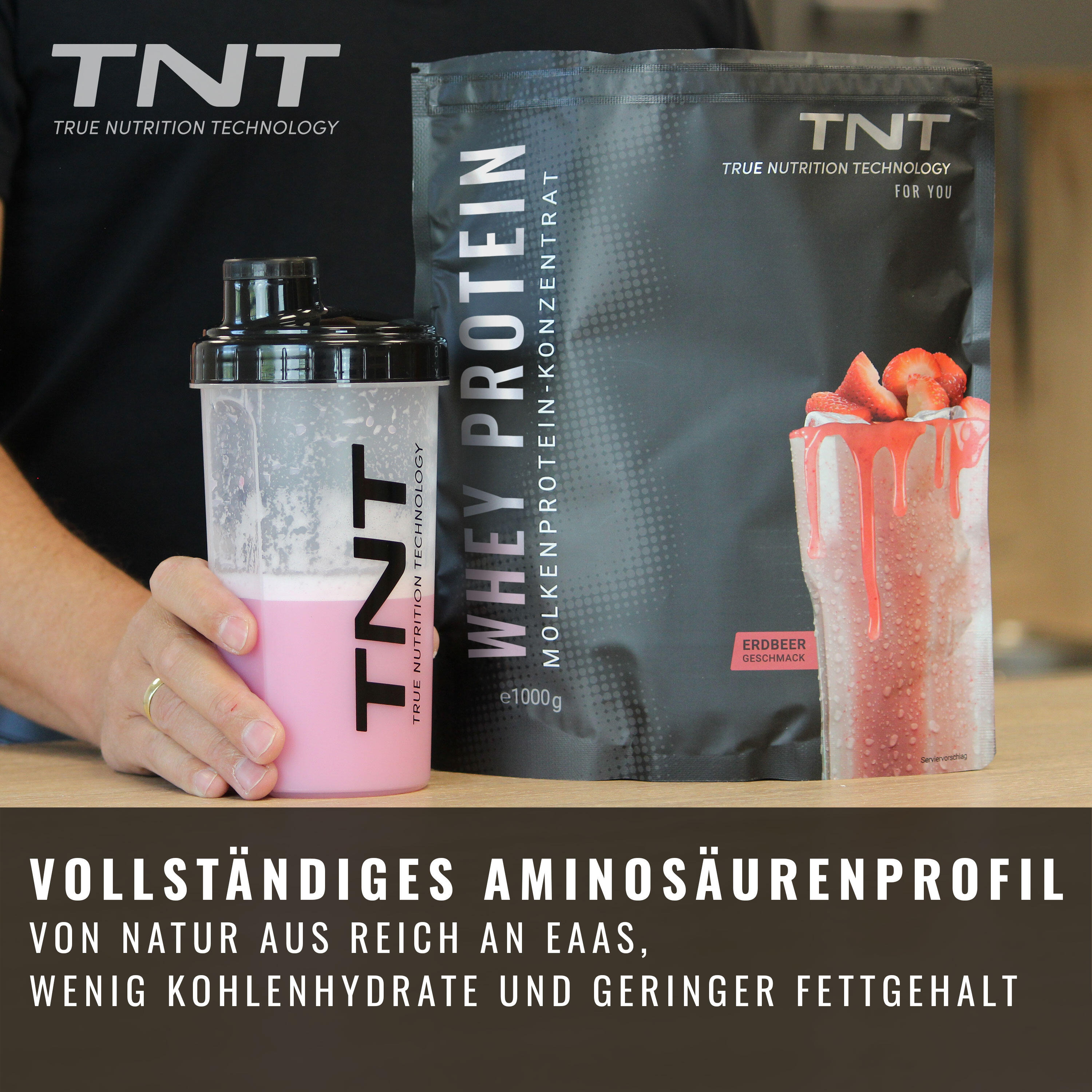 Whey Protein Konzentrat / Eiweißpulver - Pistazien-Eis (1000g) 4/7