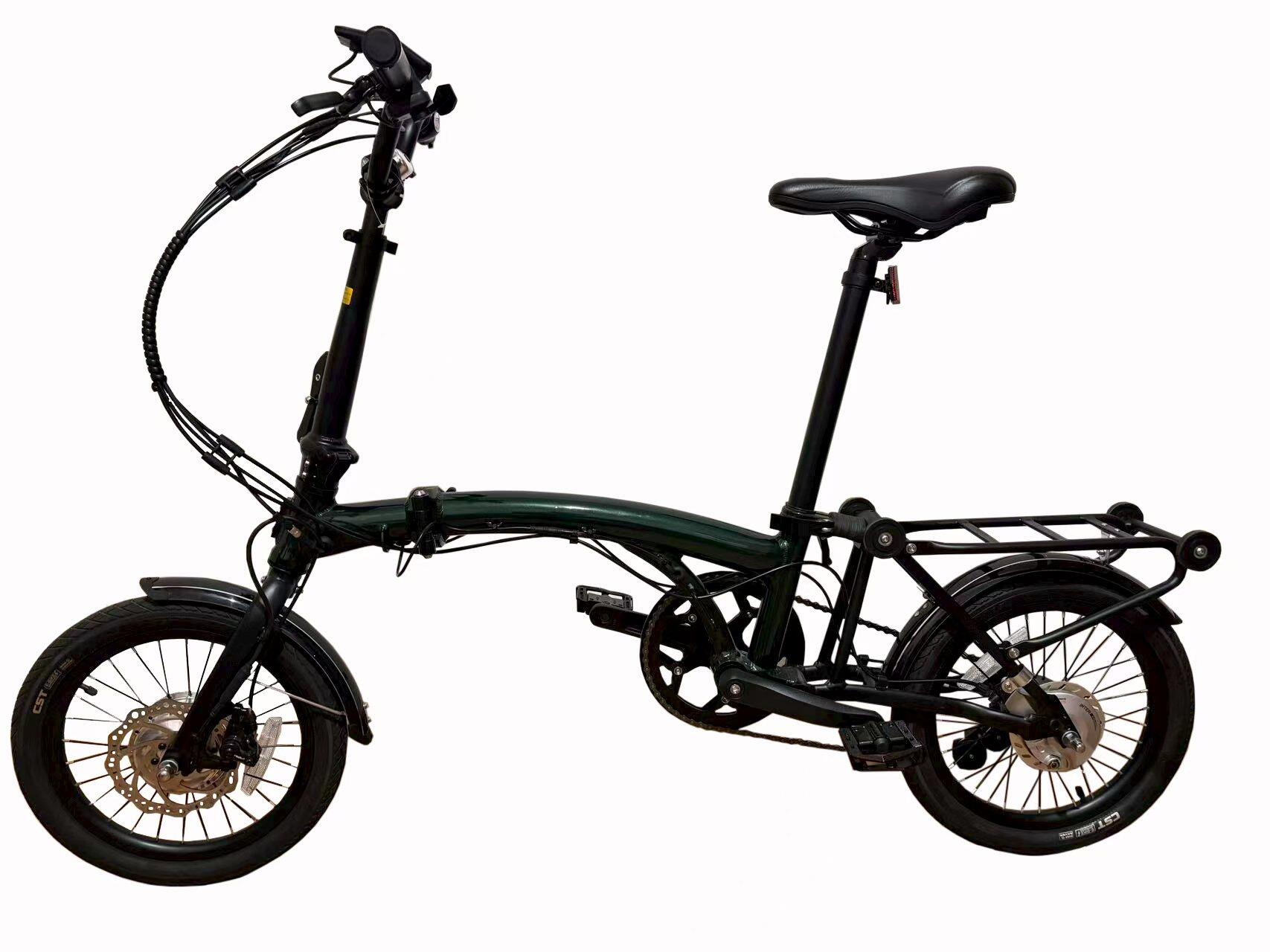 16" Tri-Fold eBike Dark Green Regal