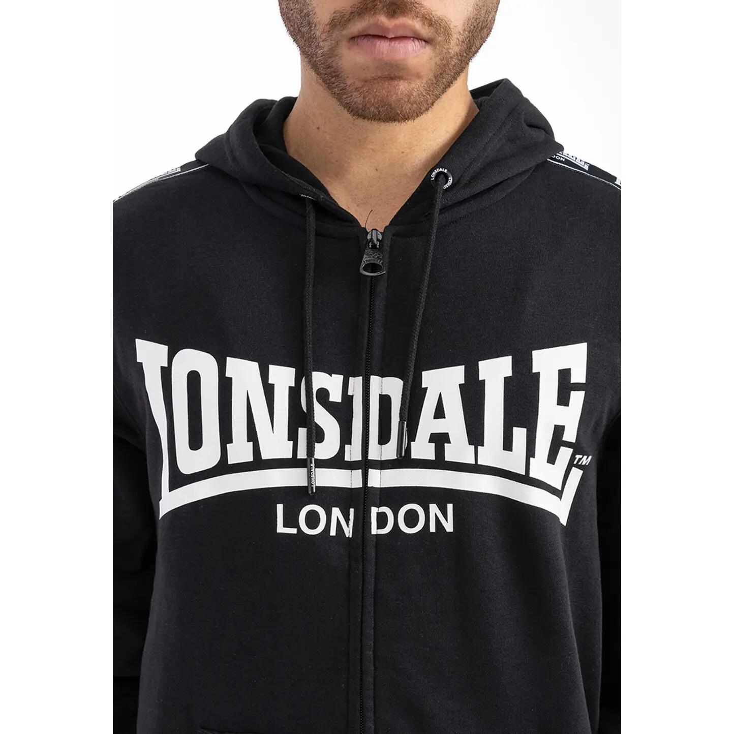 Sweatshirt à capuche zippé coupe classique Lonsdale Bigton 4/4