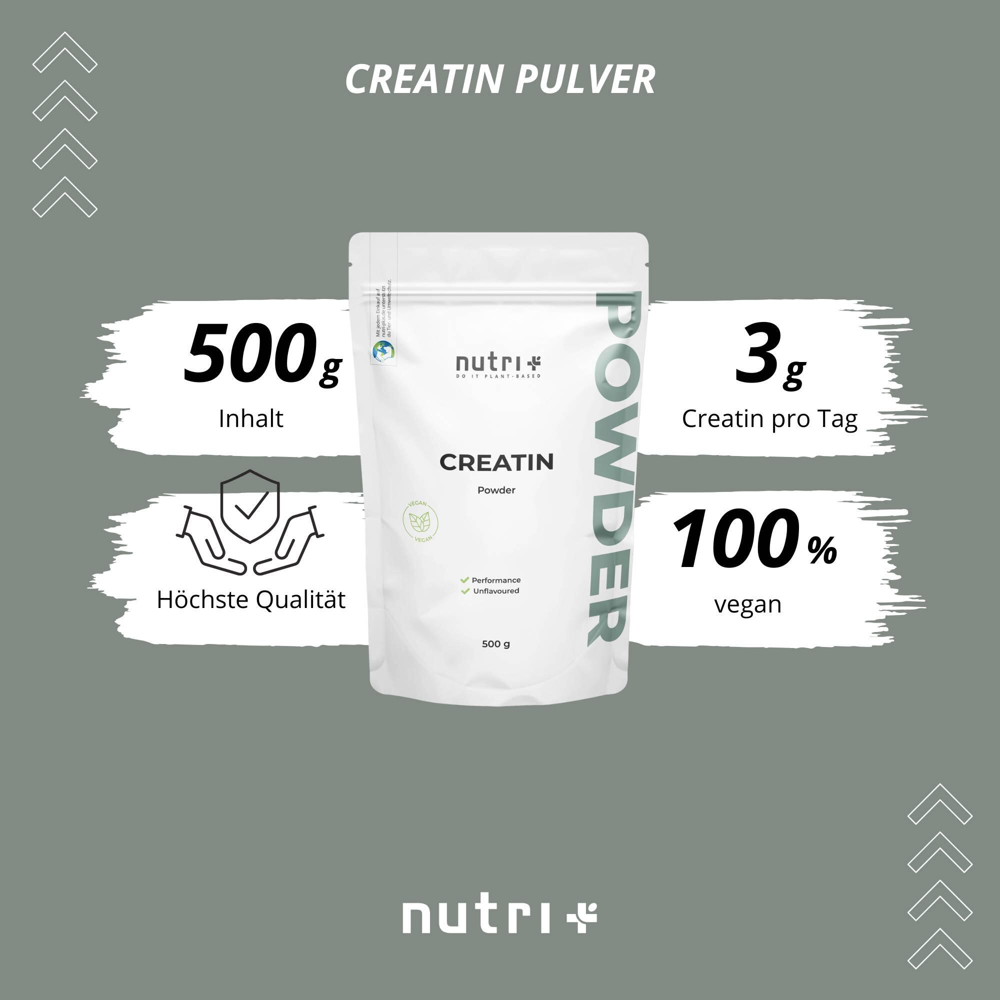 Creatin-Monohydrat Pulver 500g 2/6