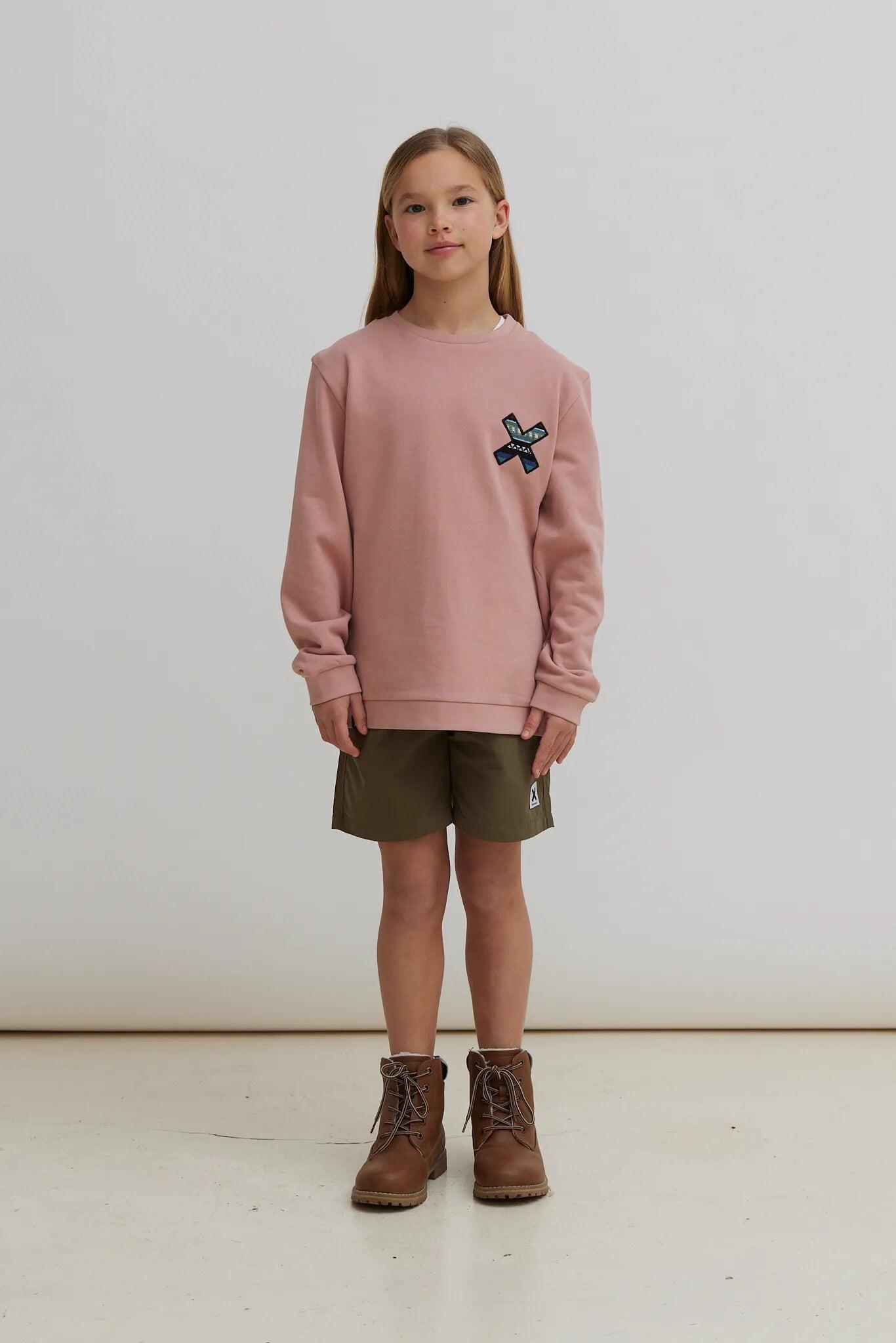 Sudadera Kids Blue Banana Peach de Algodón 100% Orgánico 3/4