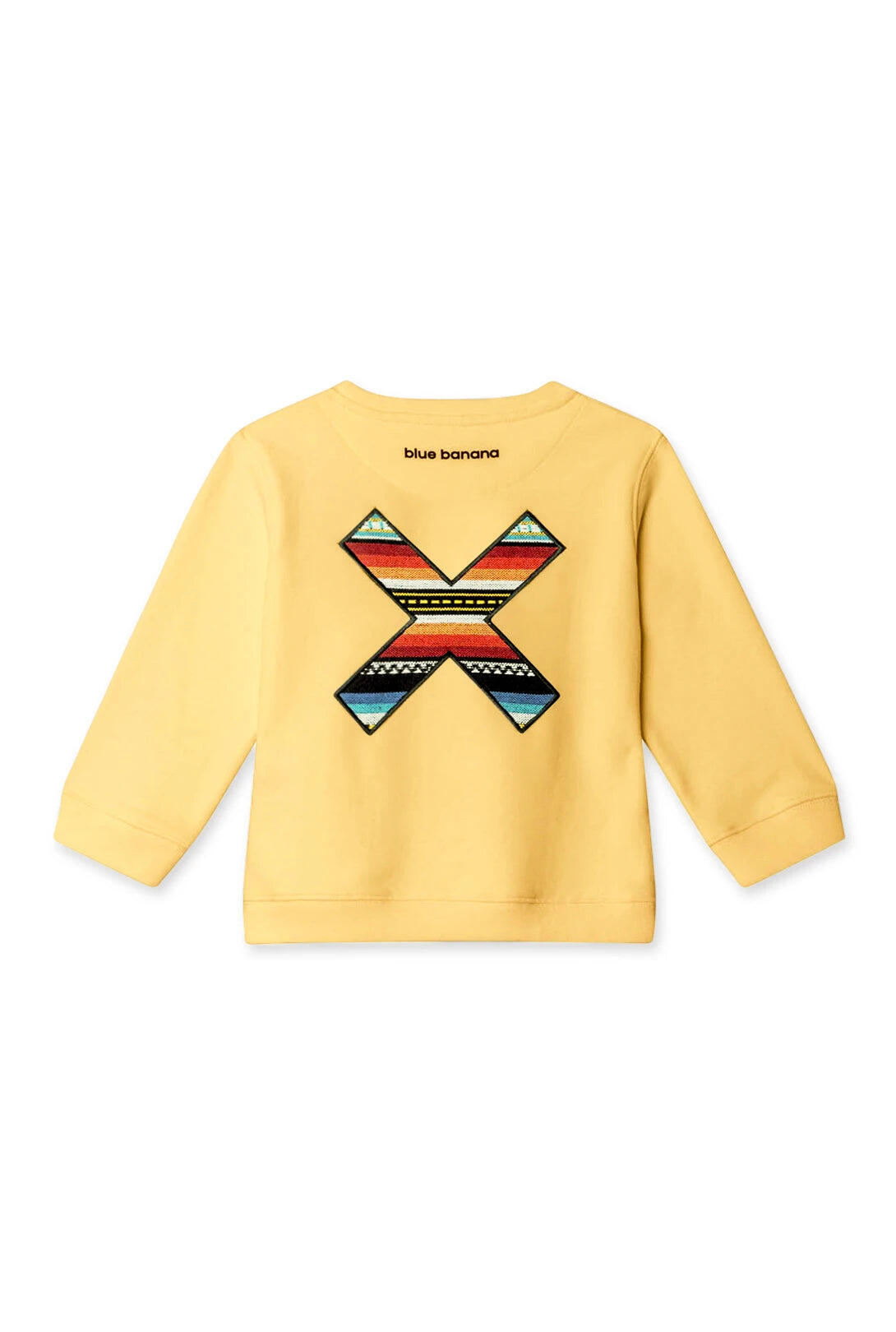 Sudadera Kids Blue Banana Amarillo Claro de Algodón 100% Orgánico 2/3