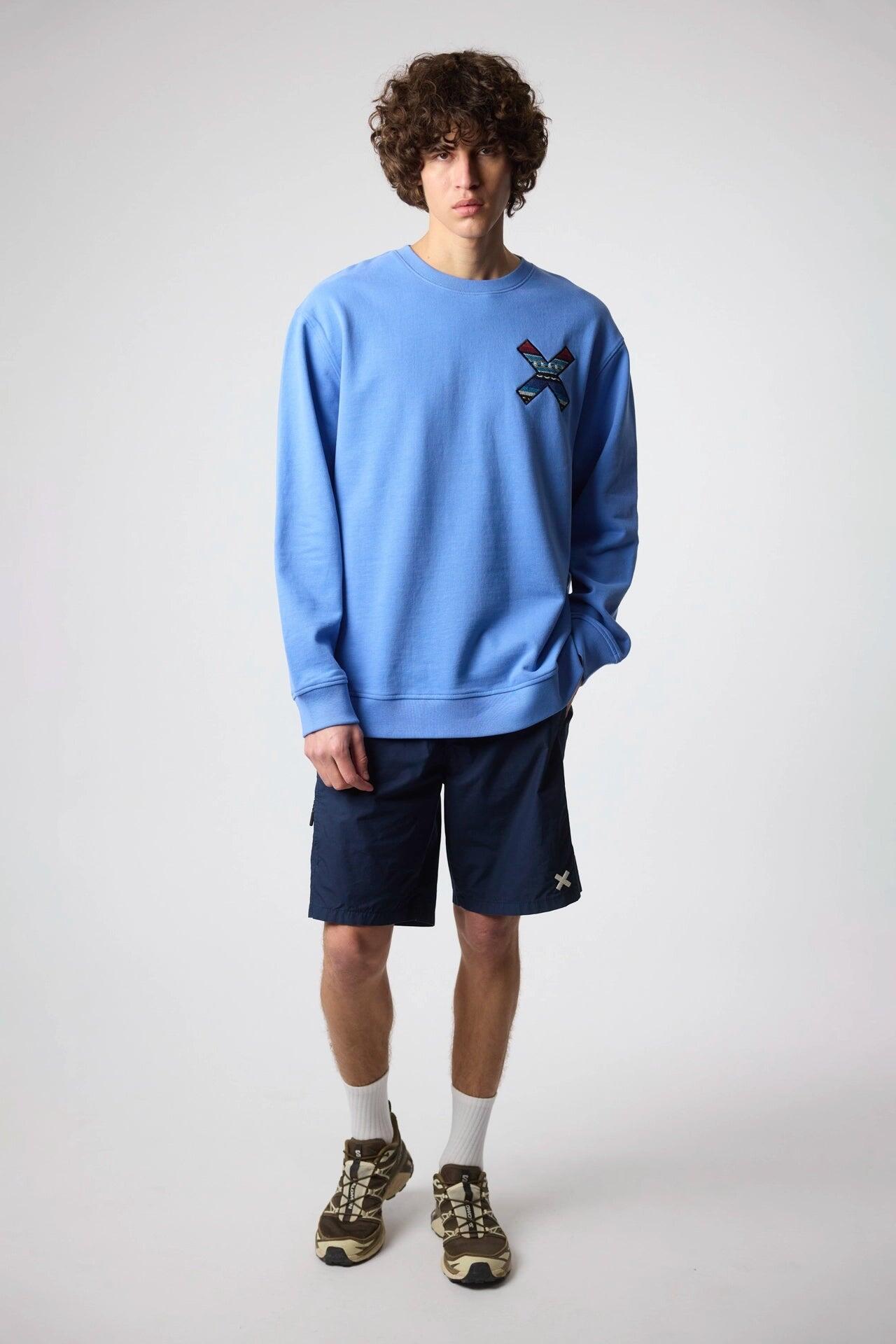 Sudadera Blue Banana Jay Blue de Algodón 100% Orgánico 3/7