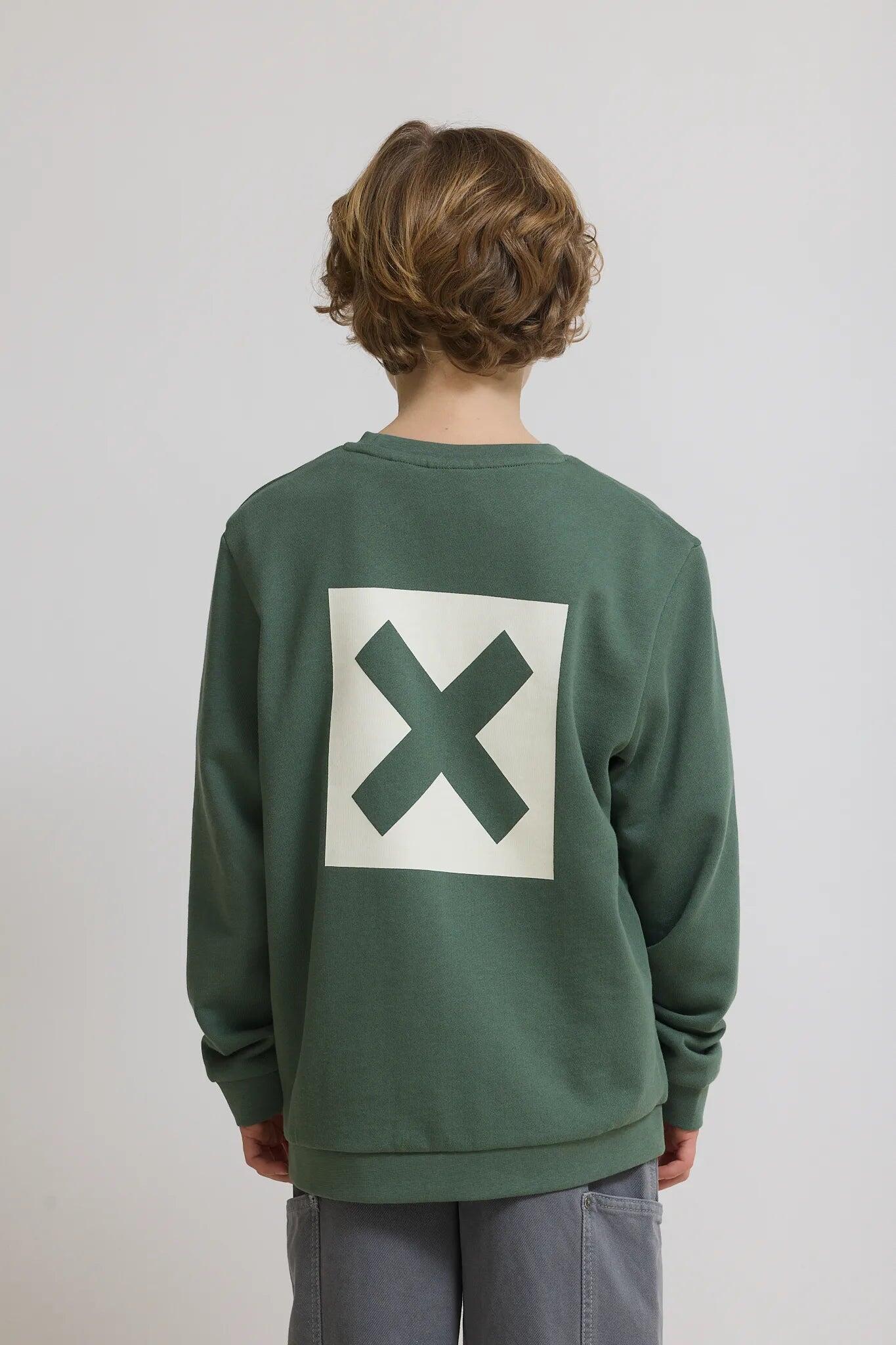 Sudadera Kids Blue Banana Pine Green de Algodón 100% Orgánico 2/4