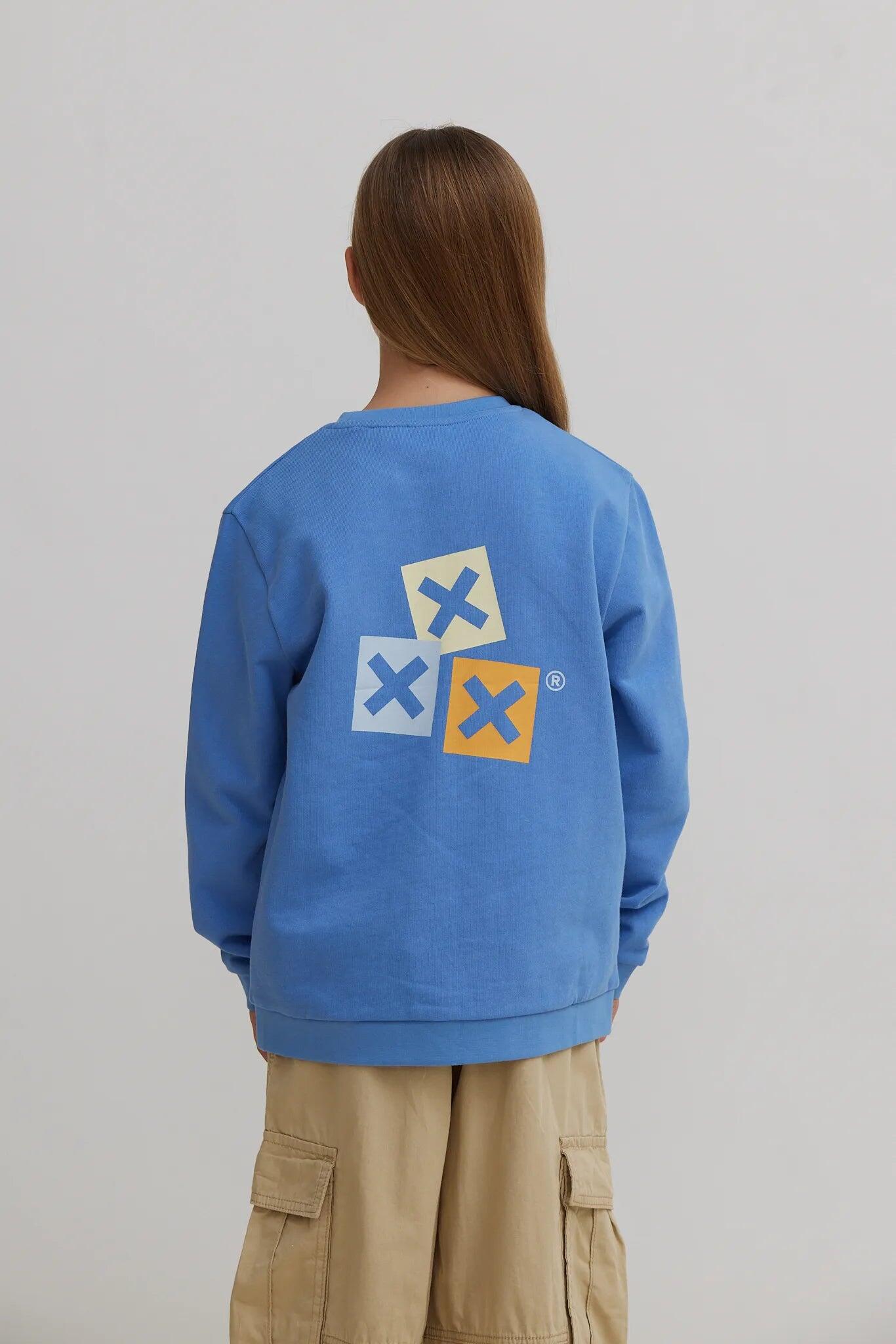 Sudadera Kids Blue Banana Jay Blue de Algodón 100% Orgánico 2/4