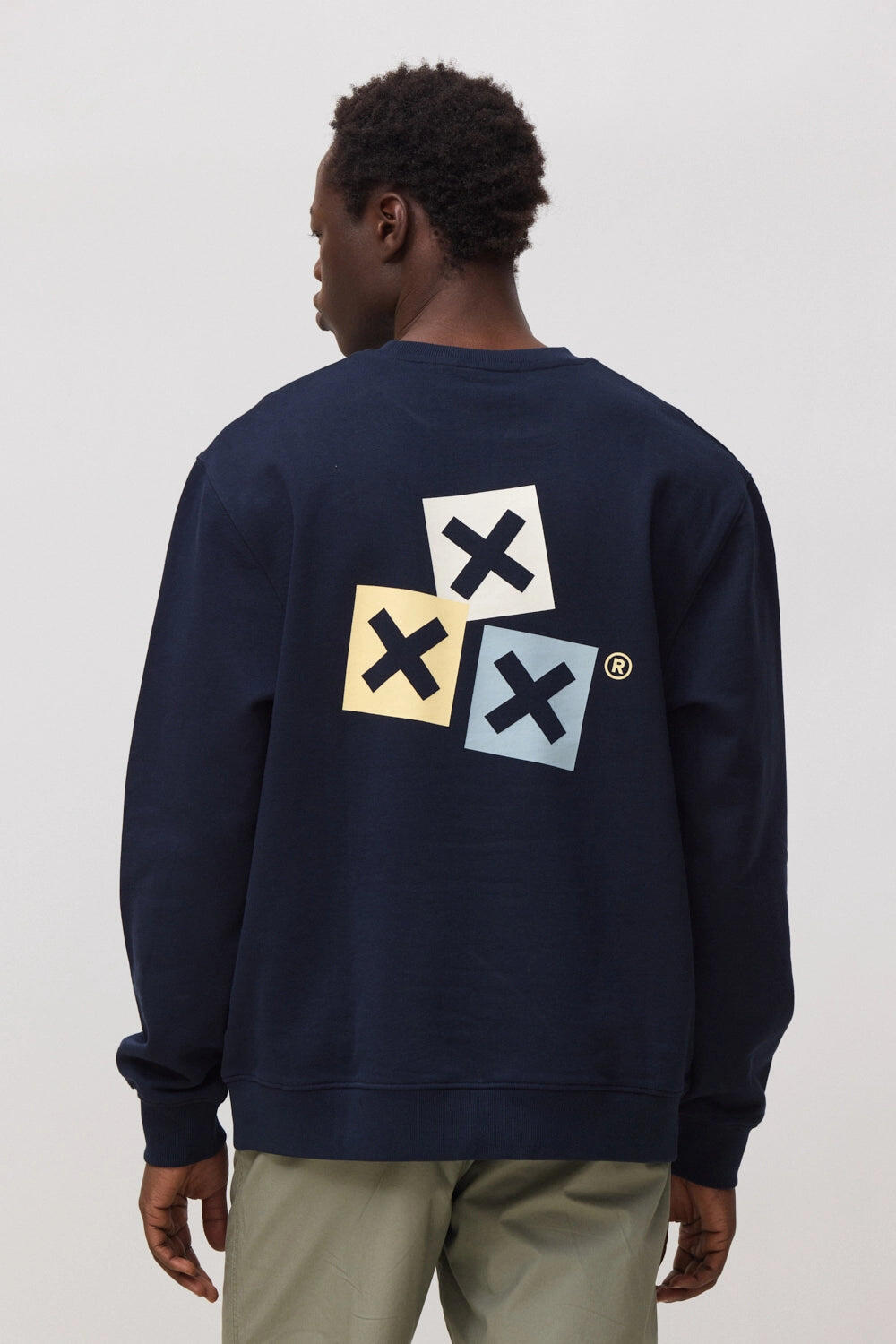 Sudadera Blue Banana Azul Marino de Algodón 100% Orgánico 2/7