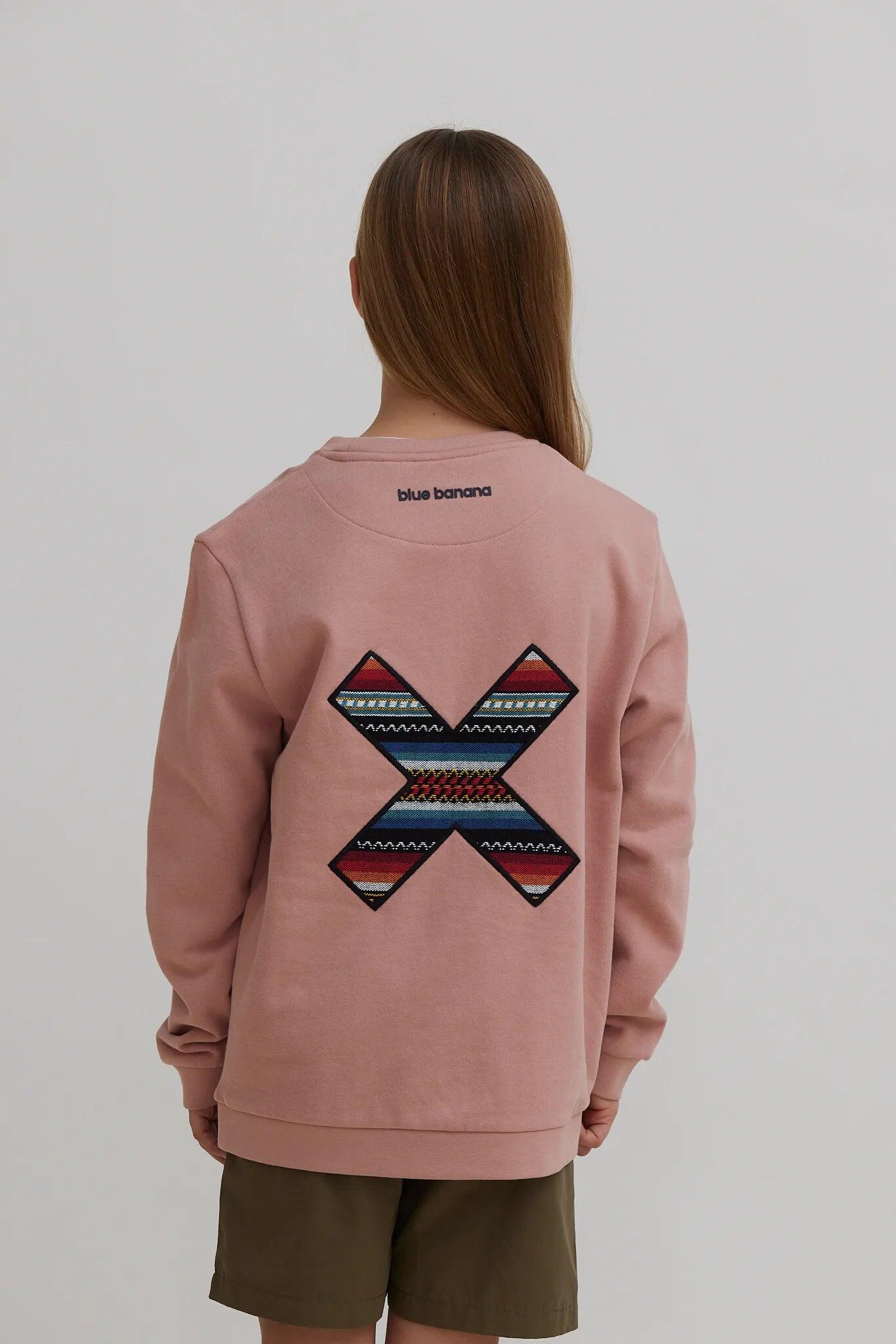 Sudadera Kids Blue Banana Peach de Algodón 100% Orgánico 2/4
