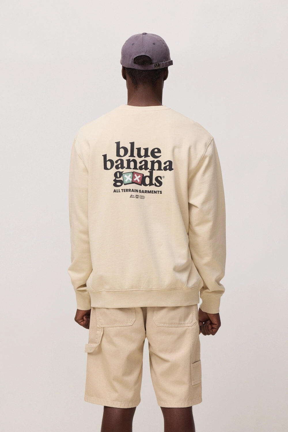 Sudadera Blue Banana Beige de Algodón 100% Orgánico 2/7