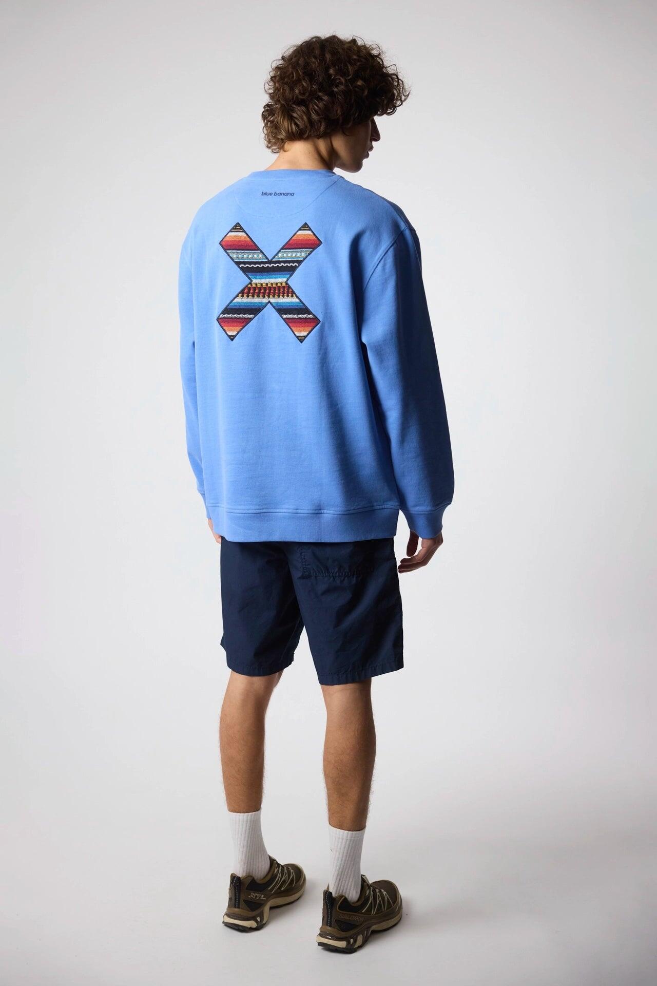 Sudadera Blue Banana Jay Blue de Algodón 100% Orgánico 2/7