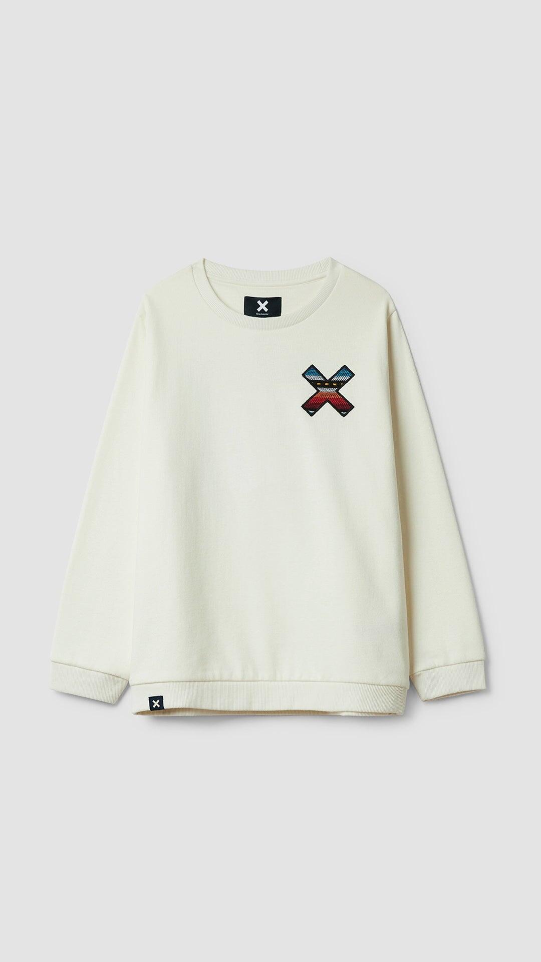 Sudadera Kids Blue Banana Blanco Roto de Algodón 100% Orgánico 6/6