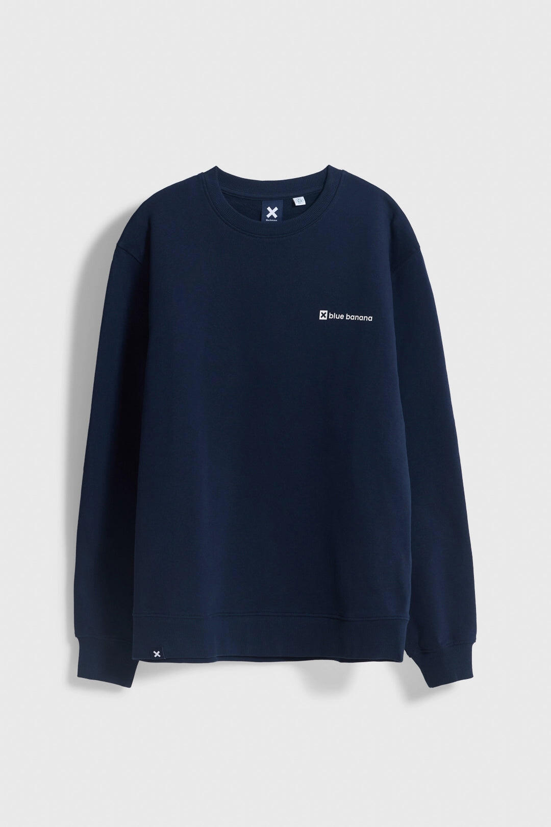 Sudadera Blue Banana Azul Marino de Algodón 100% Orgánico 7/7