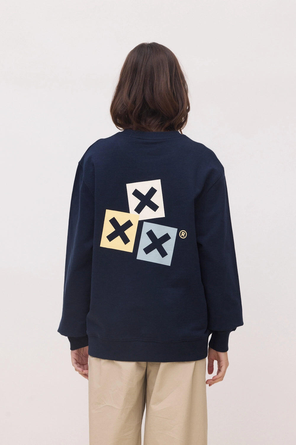 Sudadera Blue Banana Azul Marino de Algodón 100% Orgánico 5/7