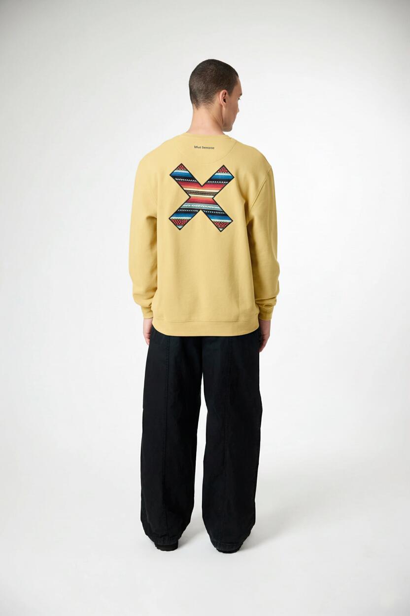 Sudadera Blue Banana Amarillo Claro de Algodón 100% Orgánico 2/7