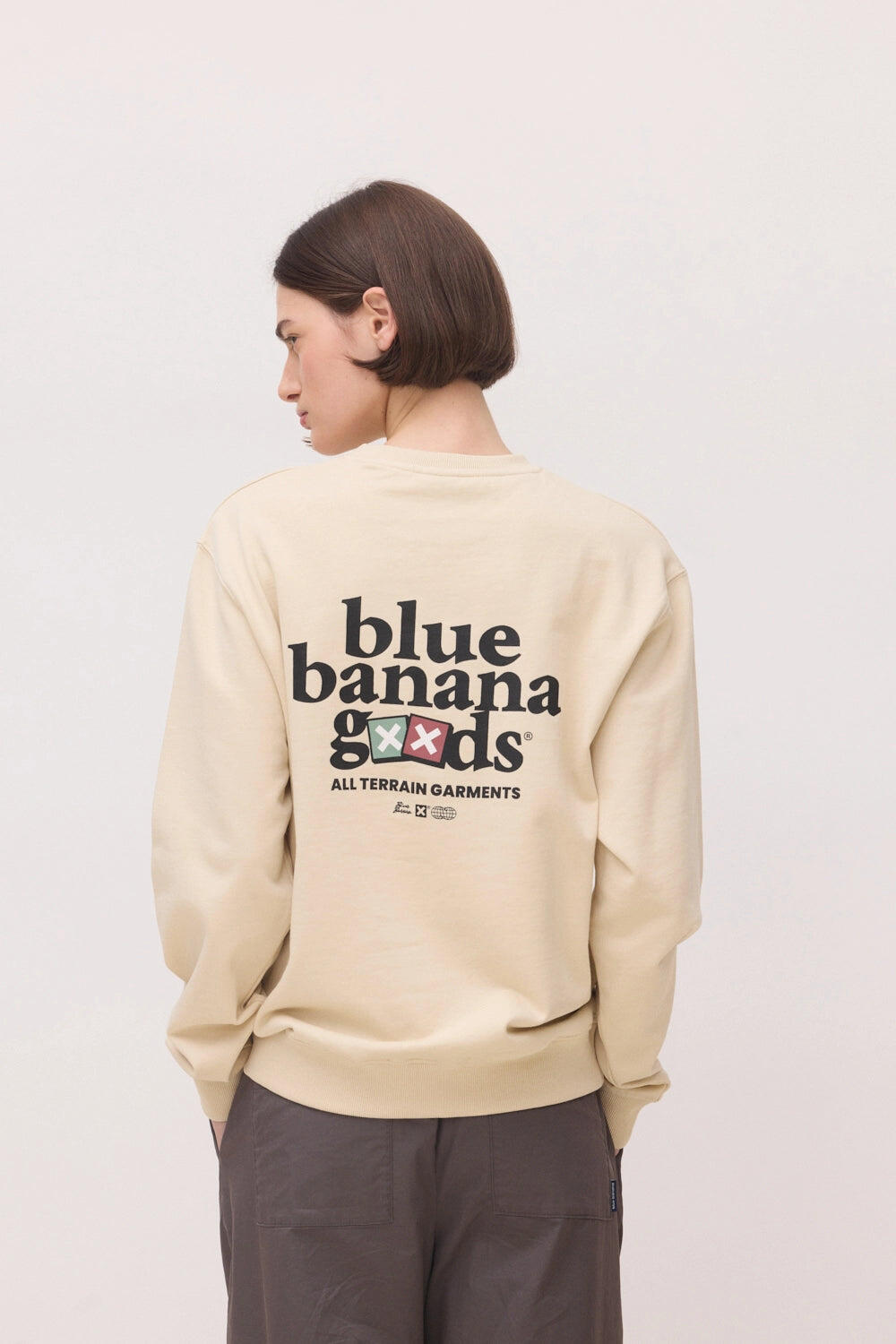 Sudadera Blue Banana Beige de Algodón 100% Orgánico 5/7