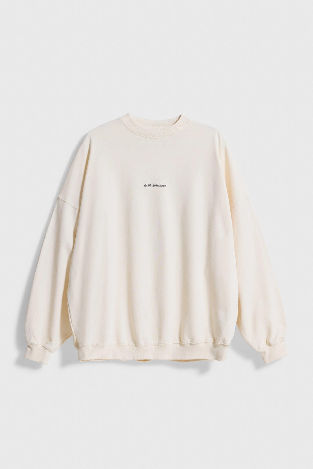 Sudadera Mujer Blue Banana Blanco Roto de Algodón 100% Orgánico 4/4