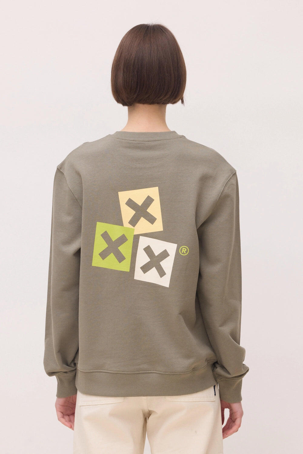 Sudadera Blue Banana Olive Green de Algodón 100% Orgánico 5/7