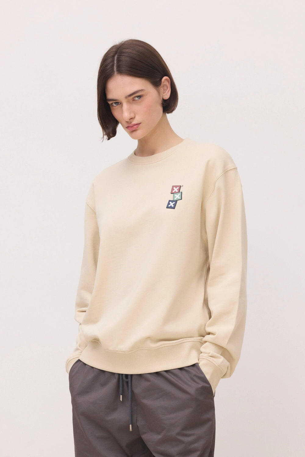 Sudadera Blue Banana Beige de Algodón 100% Orgánico 4/7