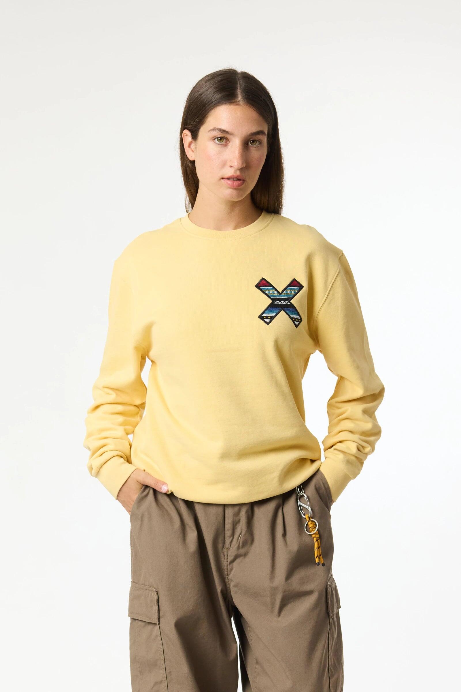 Sudadera Blue Banana Amarillo Claro de Algodón 100% Orgánico 4/7