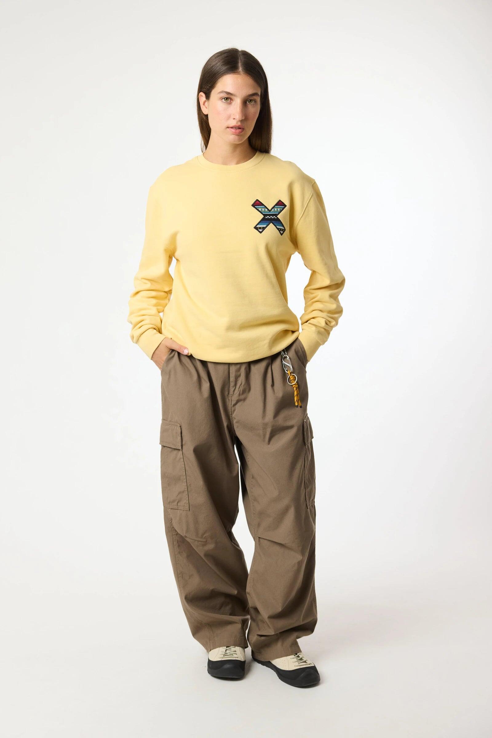 Sudadera Blue Banana Amarillo Claro de Algodón 100% Orgánico 6/7