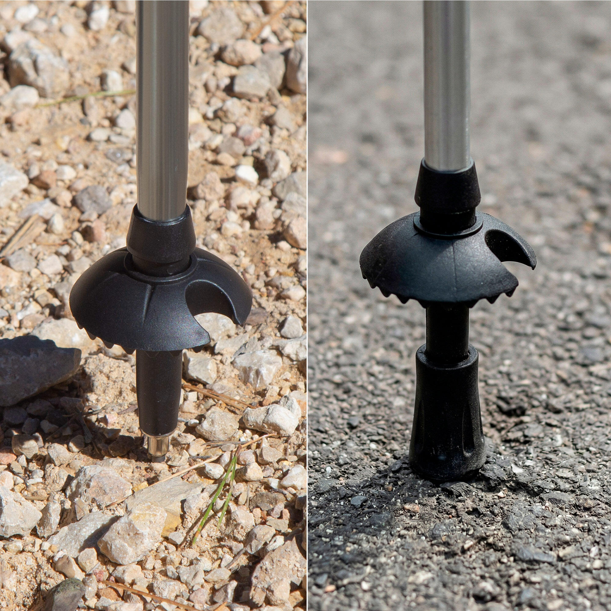 Bastone da trekking ultraleggero estensibile da 107 a 125 cm in alluminio 5/7