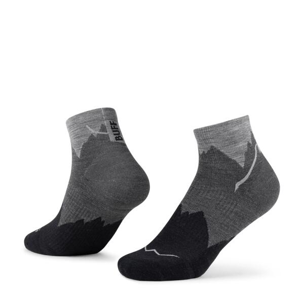 Calcetines LW Lana Merino media caña Unisex Buff Negro 5/5
