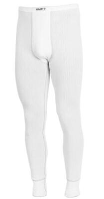 Pantaloni termici Craft Active lunghi bianchi da uomo bianchi 2xl