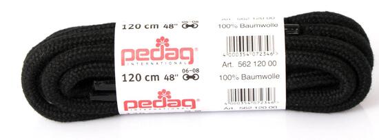 Lacets Pedag extra solides ronds 120 cm noir