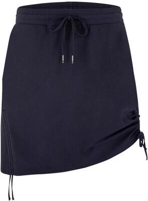 Loap nataly damesrok blauw - korte katoenen rok met trekkoord