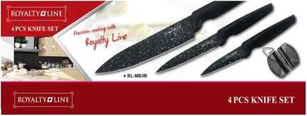 Set de couteaux Royalty Line 3+1 noir