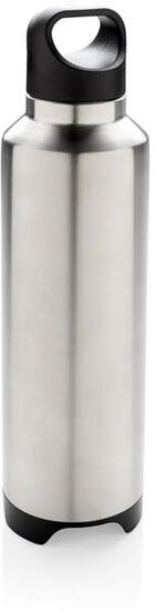 500 ml Isolierflasche mit abnehmbarem Bluetooth-Lautsprecher, Grau