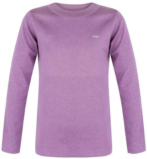 Maglia termica bambino Loap Pirru viola.