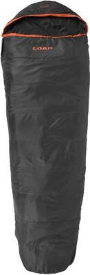Mummieslaapzak loap lenox blk-org zwarte l-rits links