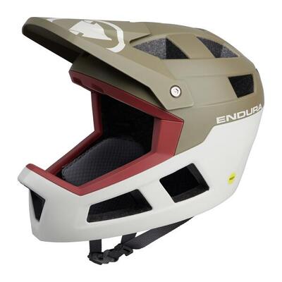 Endura singletrack full-face helm mips tweed green s-m